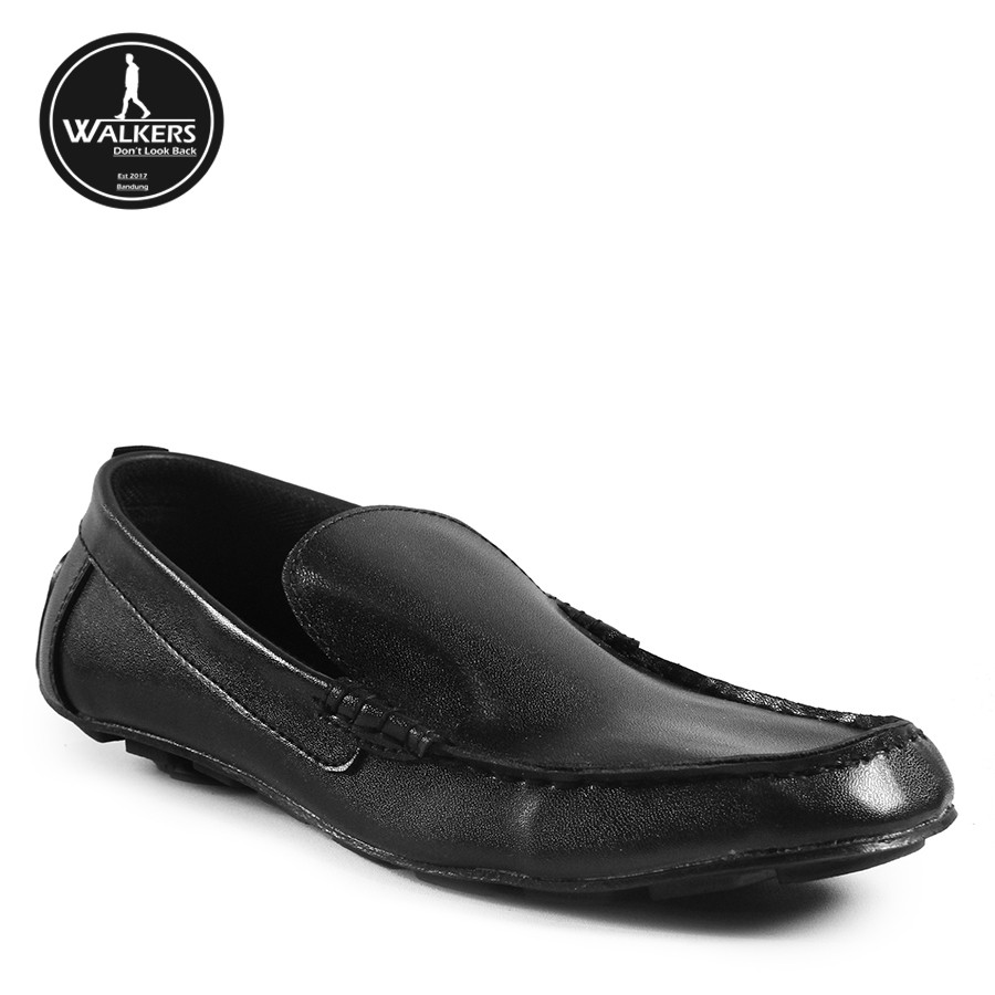 Men Sale !! Sepatu Pria Slop PIERO Hitam Mocasin Slip On Formal Casual Santai Murah