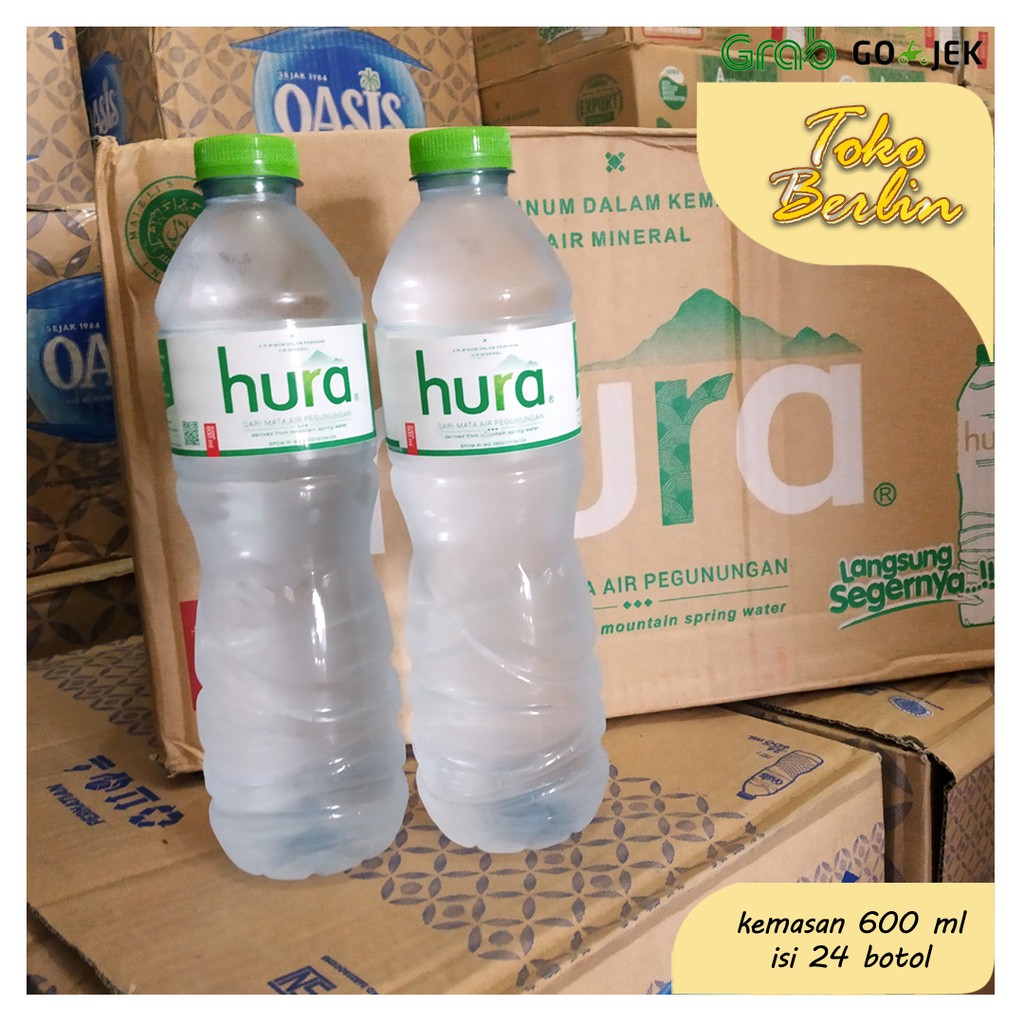 

HURA 600 ML ISI 24 BOTOL AIR MINUM MINERAL