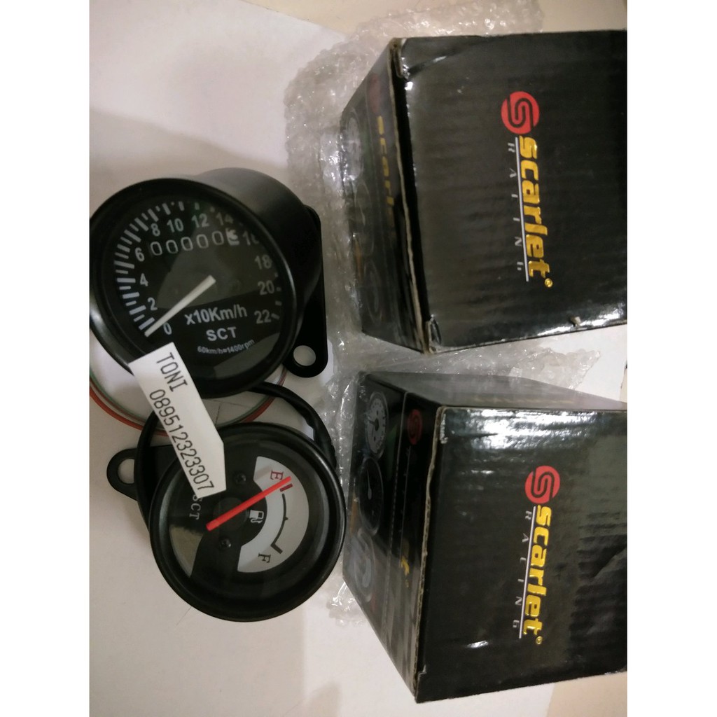 spido meter ples amper bensin bulat black series untuk rx king vixion gl pro dll termurah