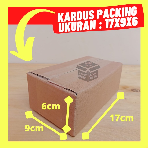 Jual Kardus Packing Polos 17x9x6 Box Kotak Packing Pack Kardus Packing ...