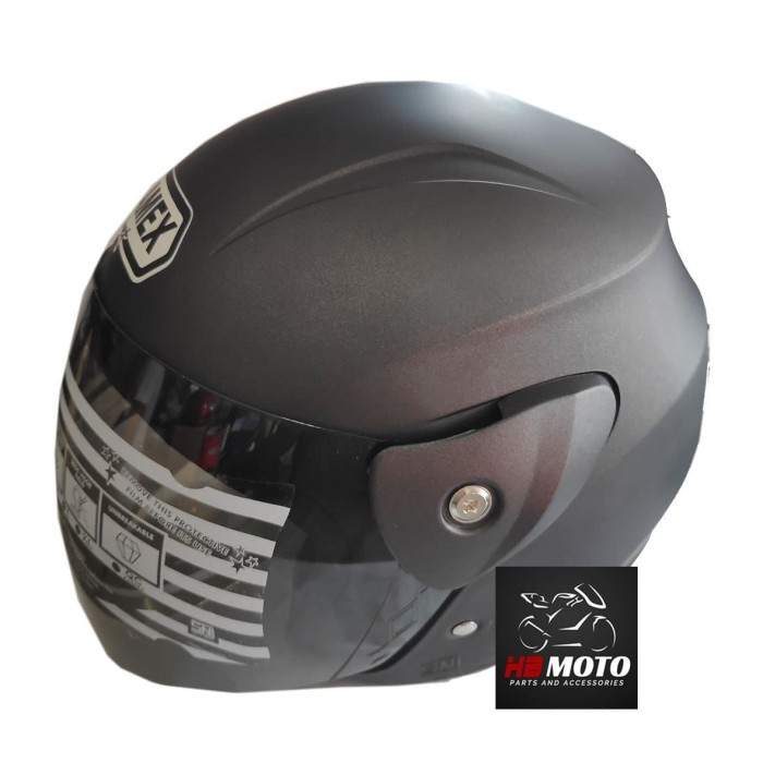 904ei Helm Gamex Black Doft Gmx2Blackdoft / Helm Sni / Helm Half Face / Helm 5Ttjt
