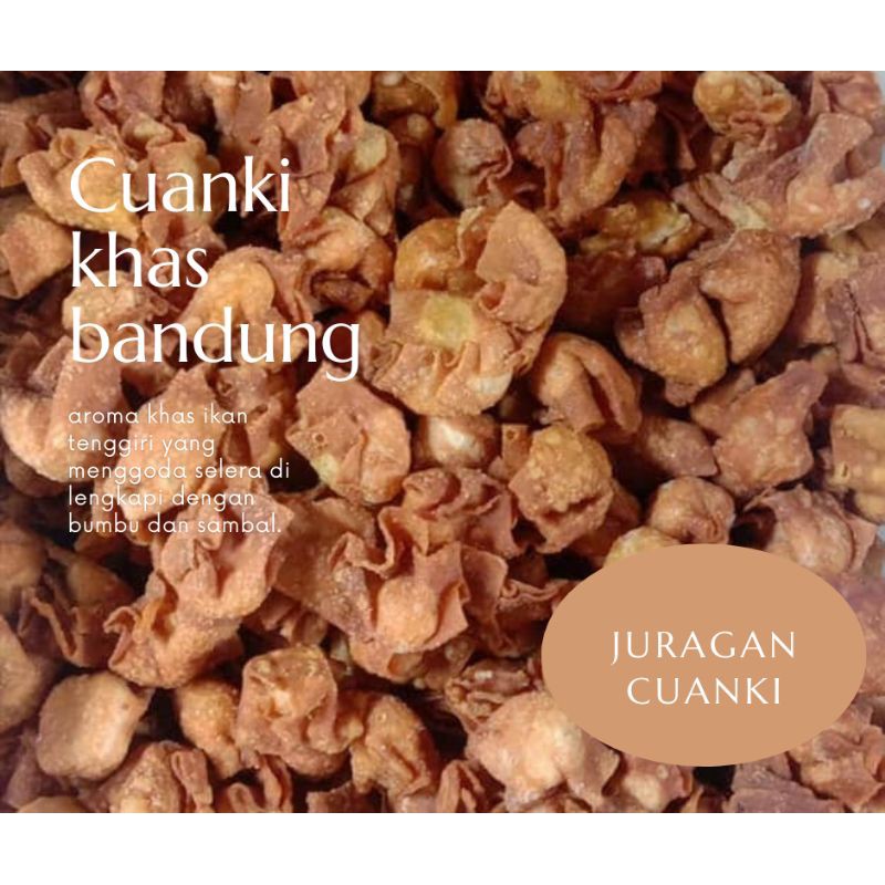 

Cuanki Khas Bandung dengan ikan tenggiri asli dilengkapi bumbu dan sambal