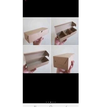 

Terlaris Dus eggtart sekat 3 uk. 22x7.5x5.5 cm 1 pack isi 10 pcs