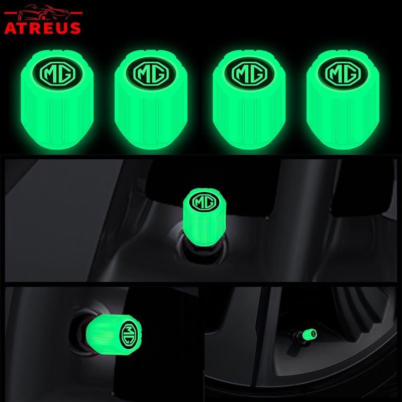 4pcs MG Luminous Pentil Ban Tutup Pentil Ban HS ZS EP MG5 MG3 EV 5 6 2022 Aksesoris Mobil Motor Sepeda