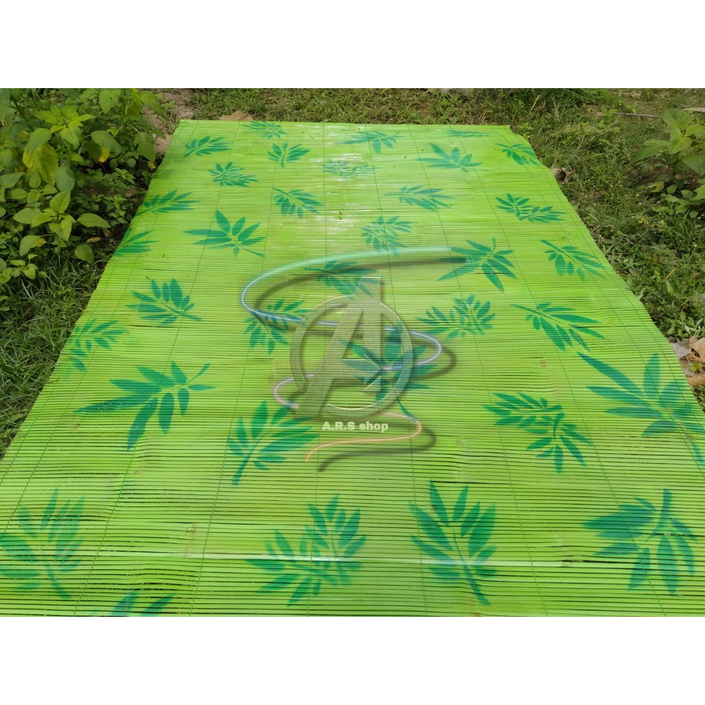 Tirai bambu asli  MOTIF BUNGA /DAUN /MINIMALIS