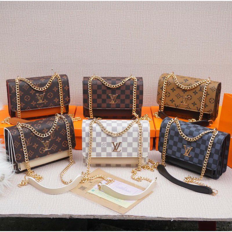 TAS LV SELEMPANG FREE COVER ,TALI RANTAI UK 21×15