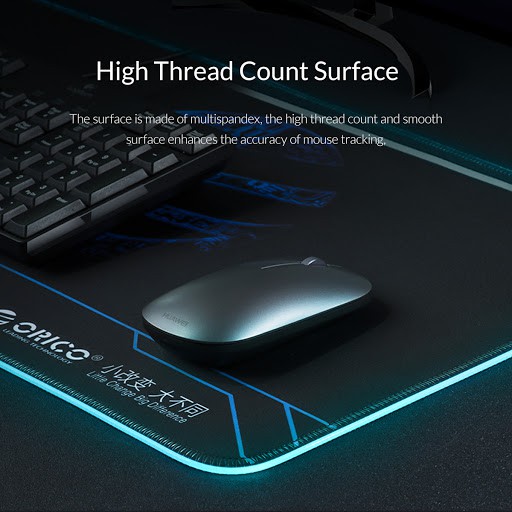 Mouse pad gaming orico rubber xxl extended 80x30 rgb led luminous fsd-15 - Alas Mousepad fsd15