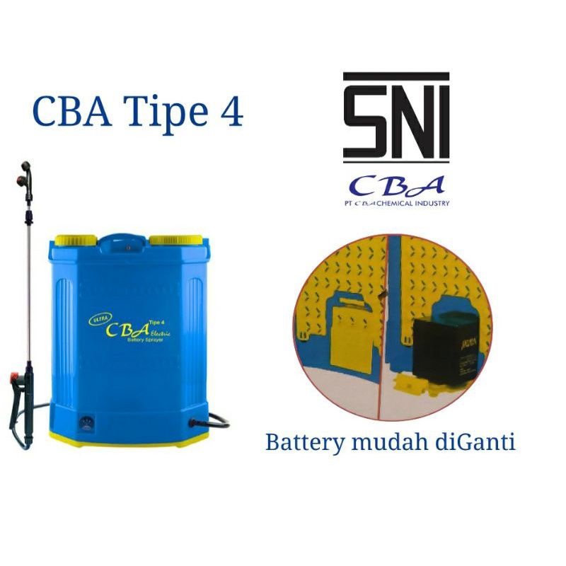 Tangki Elektrik ULTRA CBA 16L Battery Sprayer TIPE 3 dan TIPE 4 Electric Knapsack Aki mudah dilepas