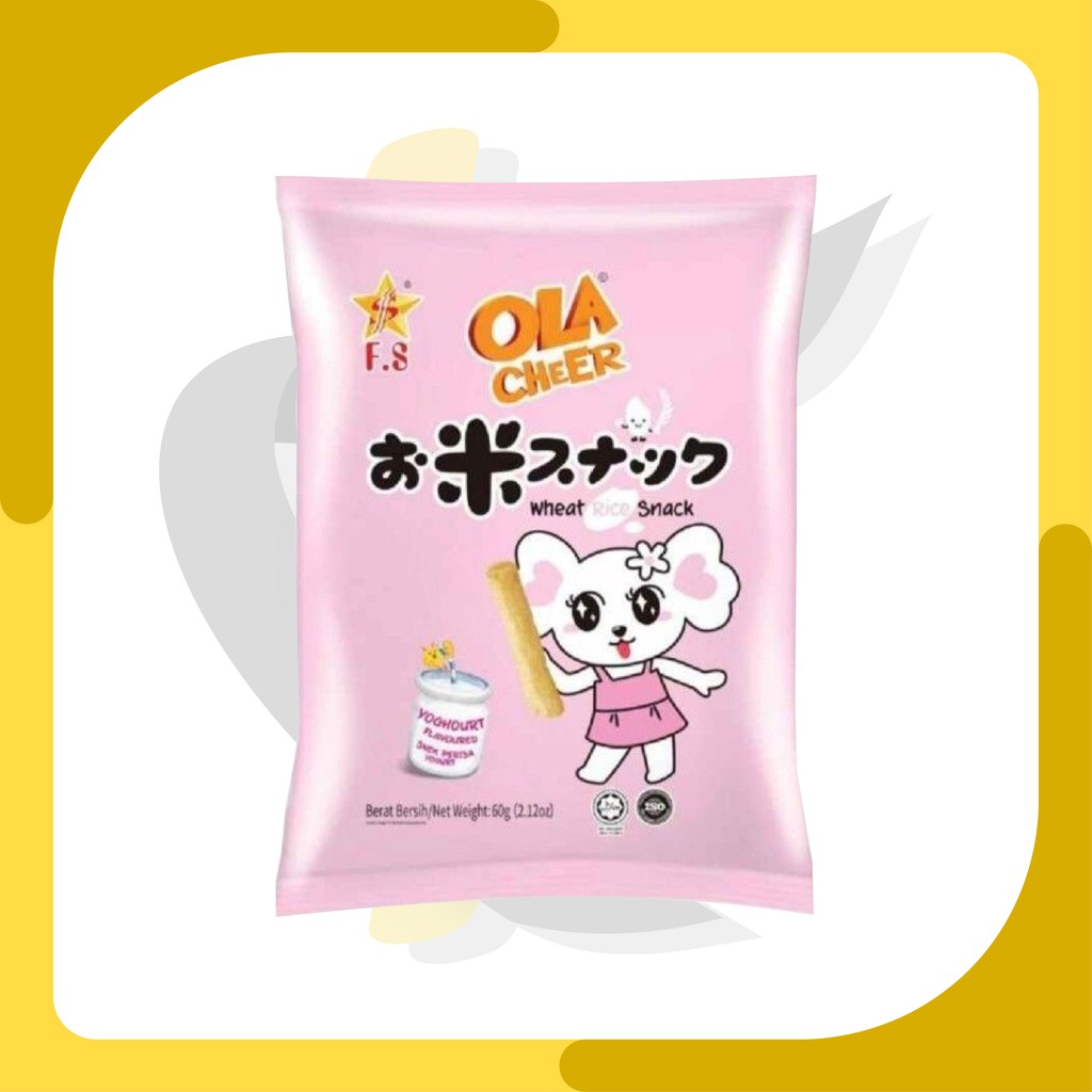 

Snack Import | Ola Cheer Camilan Wheat Rice / Gandum Rasa Yoghurt 60gr