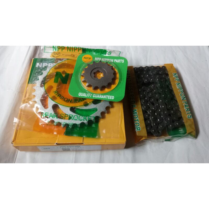 Girset Paket Rantai roda  Jupiter Z Jupiter Burhan NPP