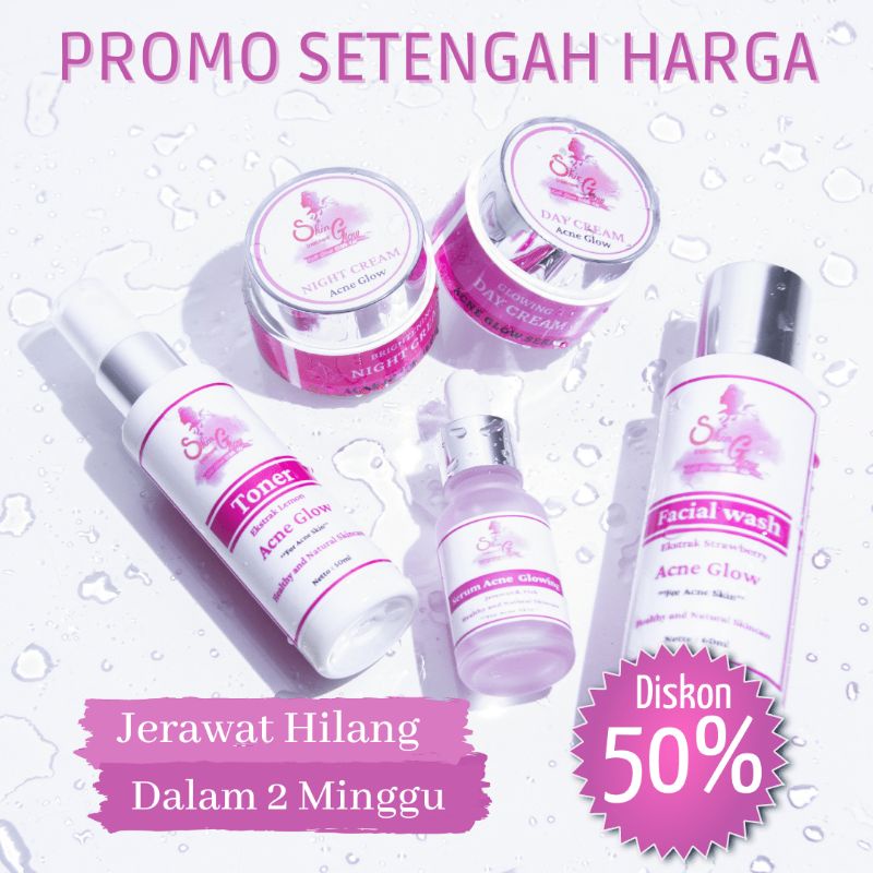 PENGHILANG JERAWAT 5x LEBIH CEPAT SkinGlow Treatment Acne Glow  obat jerawat cream jerawat BPOM