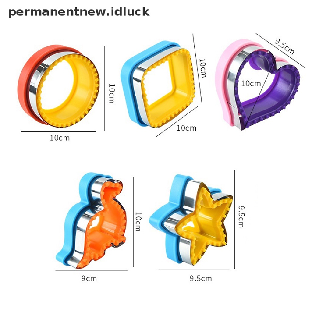 Cetakan Pemotong Roti Sandwich Cookie Bahan Stainless Steel Metal