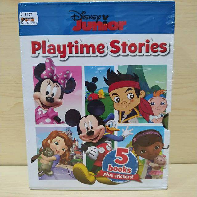 Disney Junior Playtime Stories/Buku Cerita Disney Junior (5 buku + sticker)