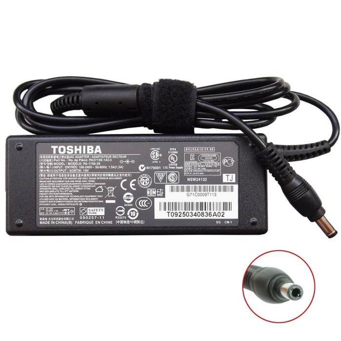 Adaptor Charger ORI Toshiba C600 C640 C650 C645 C655 C666 L640 L645 L650 L510 A80 L735 3.42a