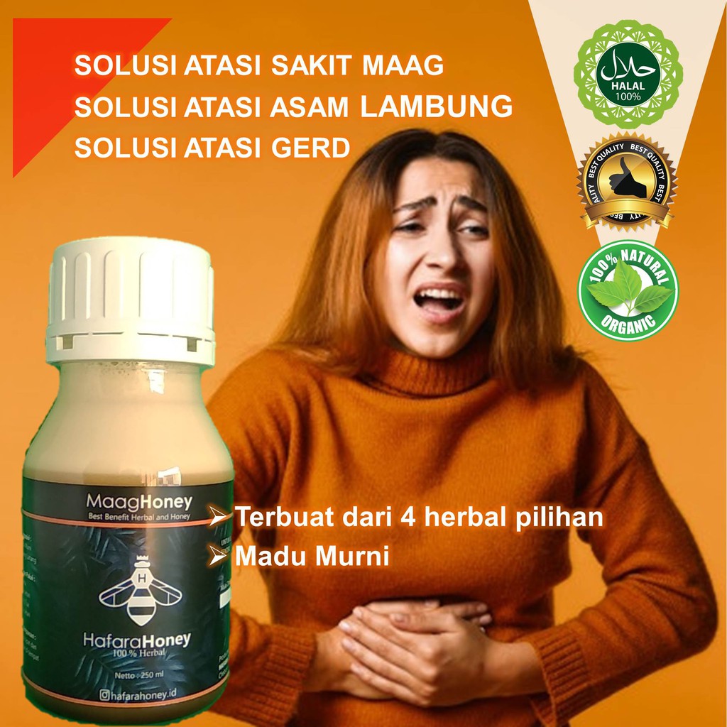 

(PROMO) Obat Maag, Gerd, Asam Lambung, Mual, Perut Kembung, Nyeri Ulu Hati - Madu Herbal