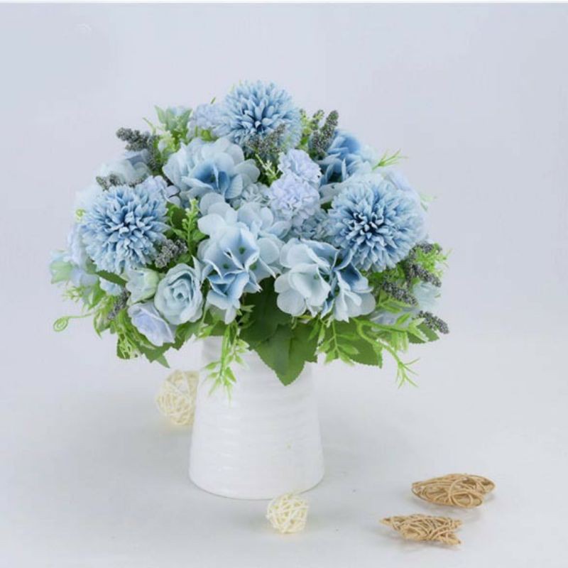 AF52 Bunga Hydrangea Rose Dandelion Mix Artificial Flower Nordic Style