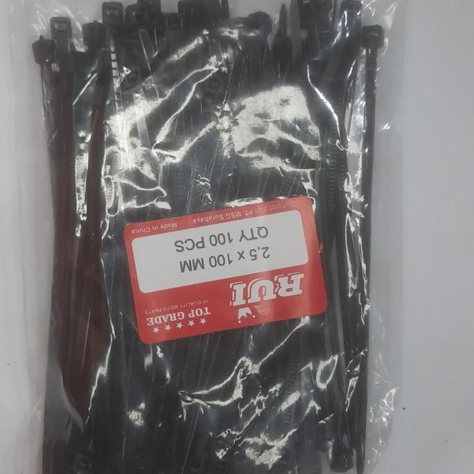 

Kabel Ties / Cable Tie Nylon 2.5 X 100 mm isi 100 - hitam katamsojay44 dijamin