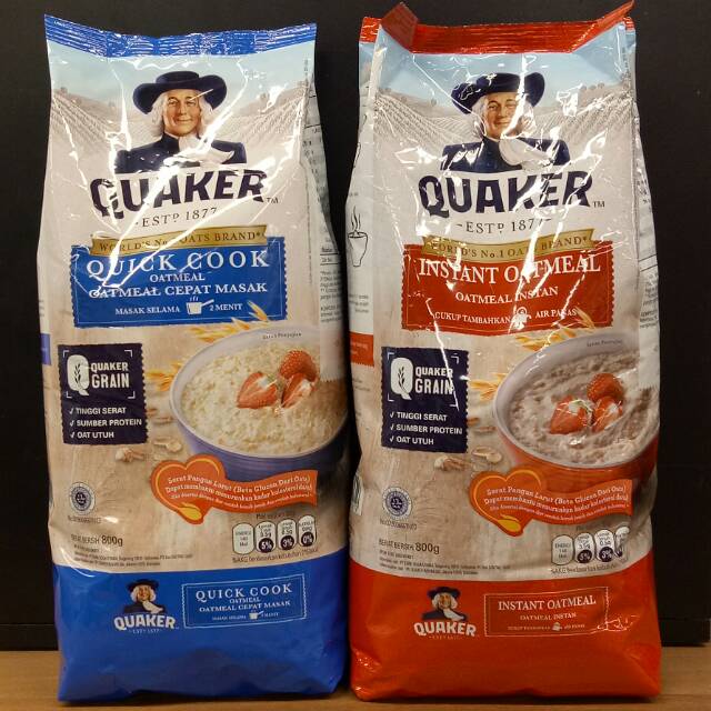 

QUAKER OAT CEREAL INSTANT | QUICK COOK QUAKER SEREAL 800GR POUCH