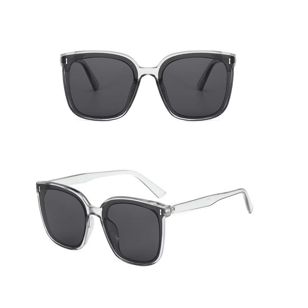 [Elegan] Kacamata Hitam Persegi Panjang Anti UV Kepribadian Leopard Square Street Style Properti Foto Korea Oversize Eyewear