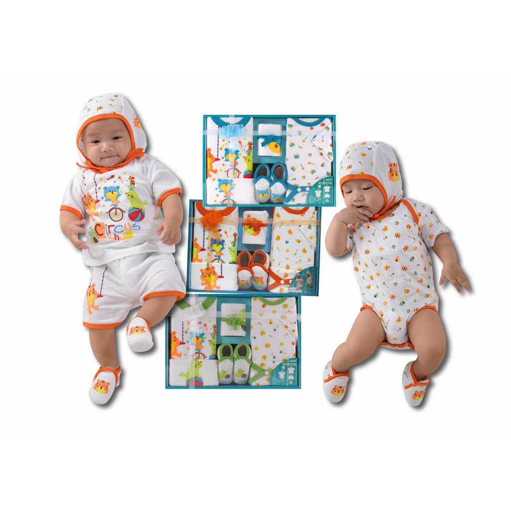 Kiddy Baju Set Bayi Paket Perlengakapan Bayi Baru Lahir - Baby Gift Set Box - Baby Set Bayi Isi 2 Kiddy