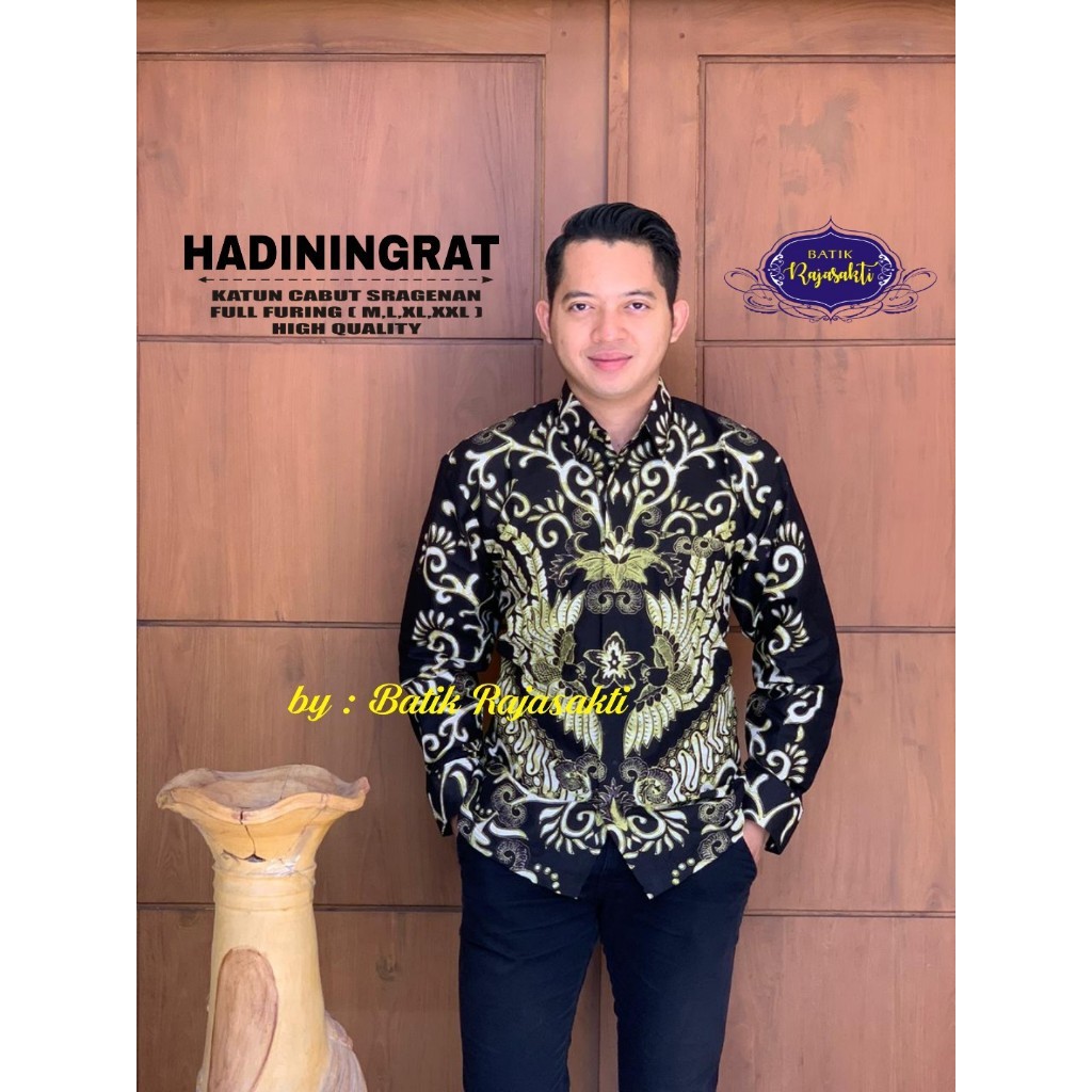 HADININGRAT kemeja batik pria lengan panjang terbaru ORIGINAL BY RAJASAKTI