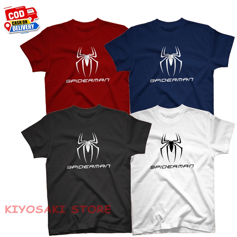 Baju Kaos Superhero Spiderman Anak dan Dewasa