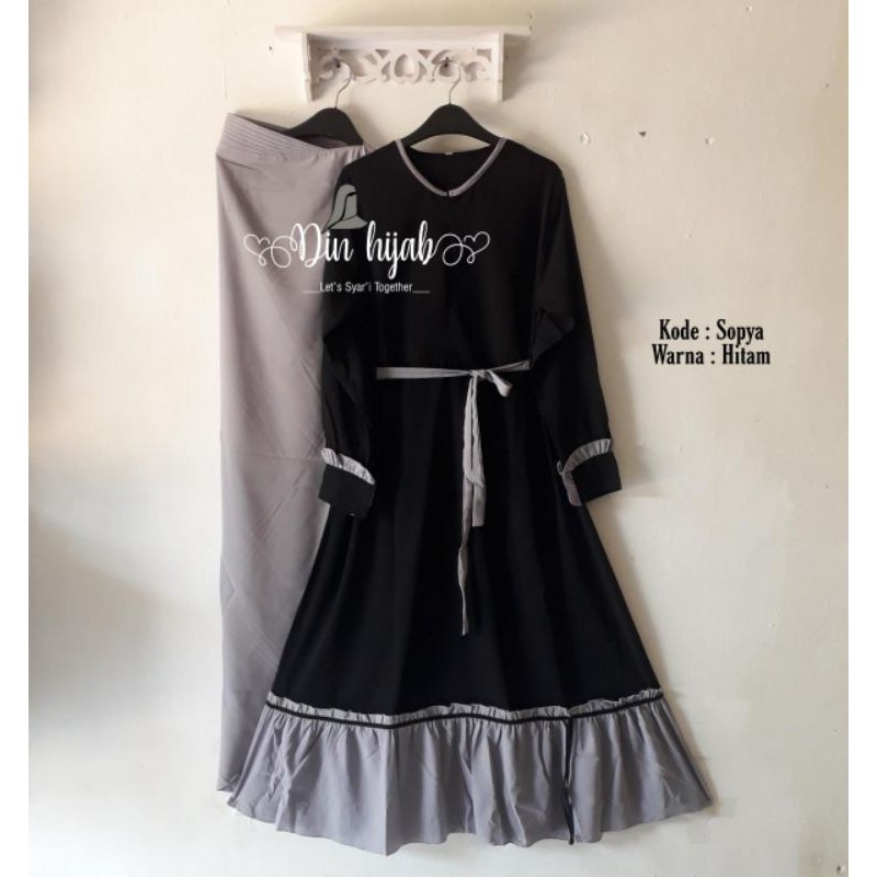 Din Hijab sopya set gamis