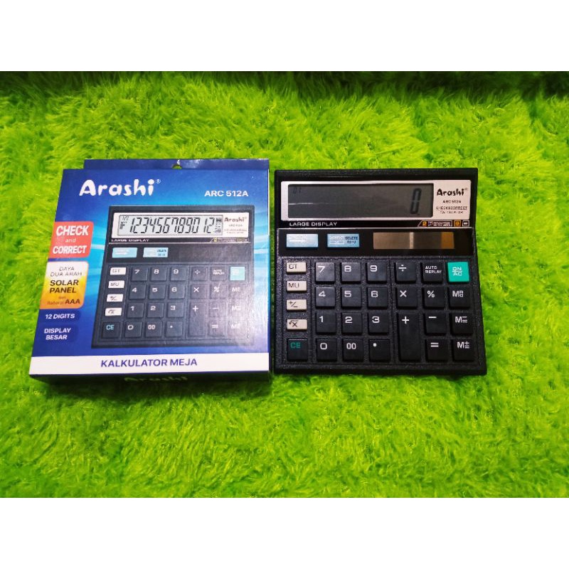 

Kalkulator Meja Alat Hitung 12 Digit Check&Correct Solar Dan Baterai AAA