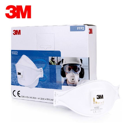 3M Aura Disposable Respirator, FFP2, Valved, 9322