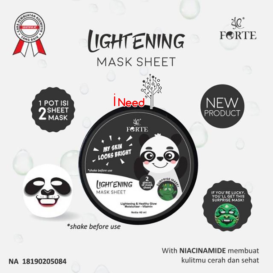 (INEED) MASKER ANIMAL SYB LIGHTENING MASK &amp; VIT C COLLAGEN MASK