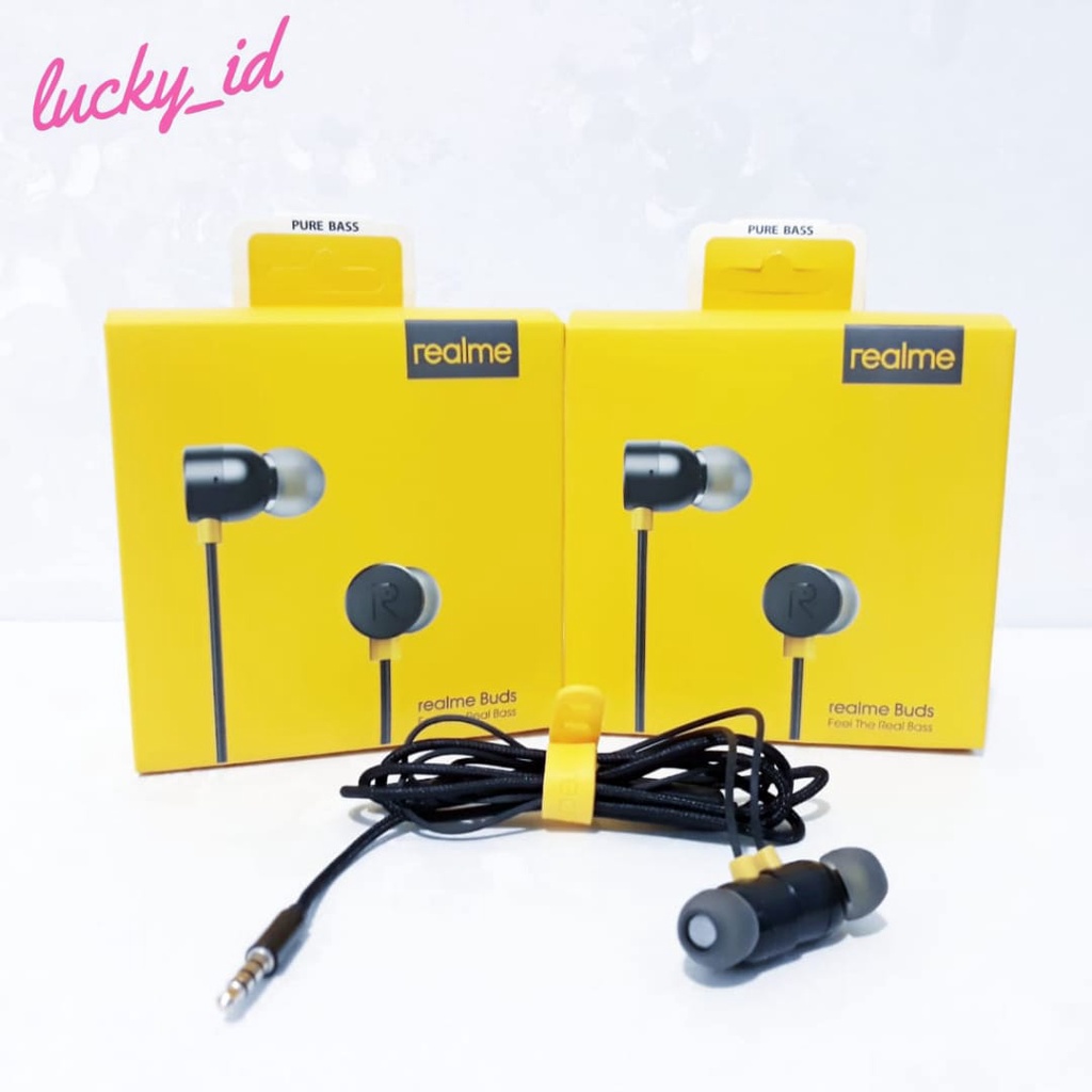 Handsfree Magnet Headset Earphone Realme Buds RMA-101 Ma-10 Super Pure Bass