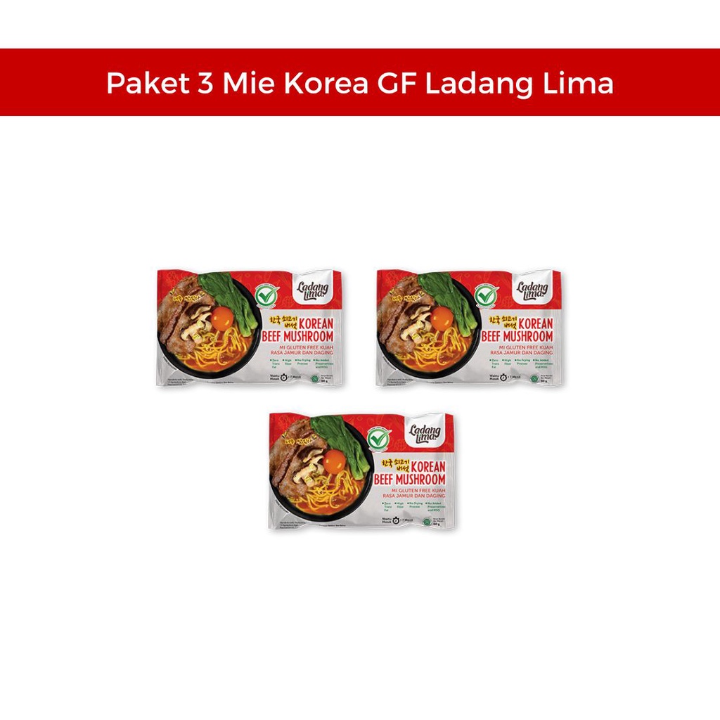 

Paket 3 Mie Korea Gluten Free Ladang Lima