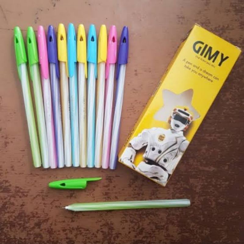 

Pulpen/Pen/Pena Gimy, Joyko, Greebel, Merekku 12 pcs random