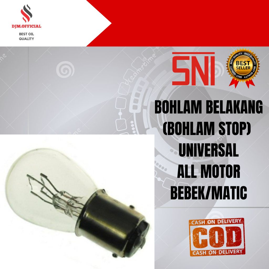 BOHLAM REM MOTOR LAMPU STOP BELAKANG MOTOR BOHLAM BELAKANG UNIVERSAL ALL MOTOR