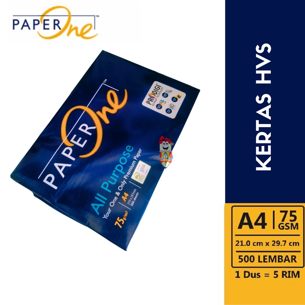 

Kertas HVS A4 75 GSM Paper One