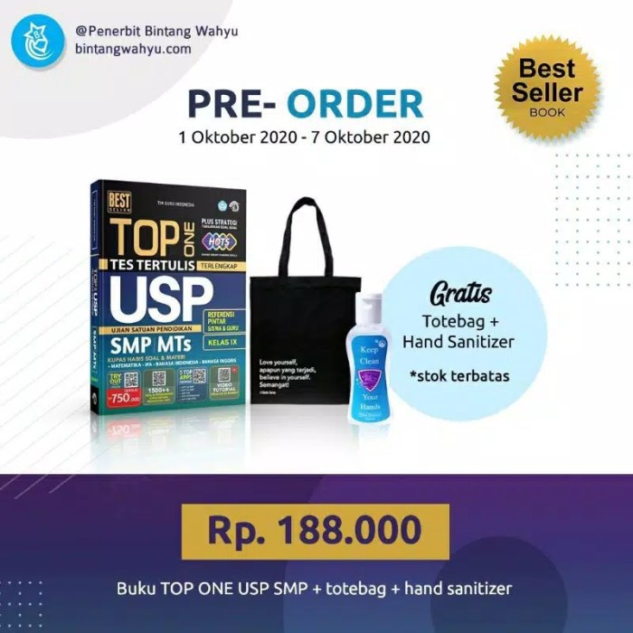 

Top One USP (Ujian Satuan Pendidikan) SMP/MTs Kelas IX