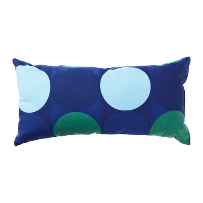 Bantal Kursi Kantor dan Sofa Cushion IKEA KROKUSLILJA biru/hijau
