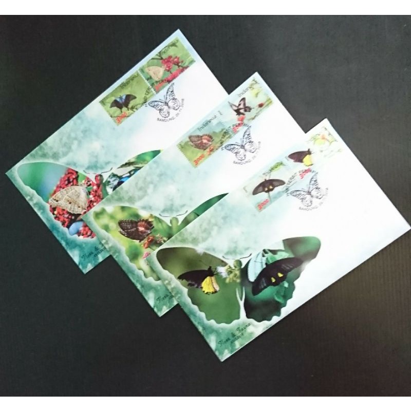 

Sampul Hari Pertama Prangko Perangko Indonesia seri Flora Dan Fauna Kupu-Kupu 2016