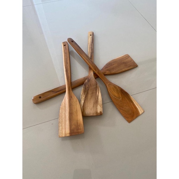 Centong Spatula Sodet Irus Kayu Jati Foodgrade