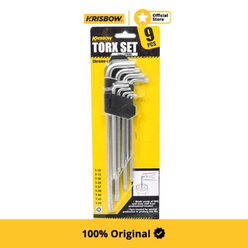Krisbow Set Kunci L Torx T10-T50 9Pcs