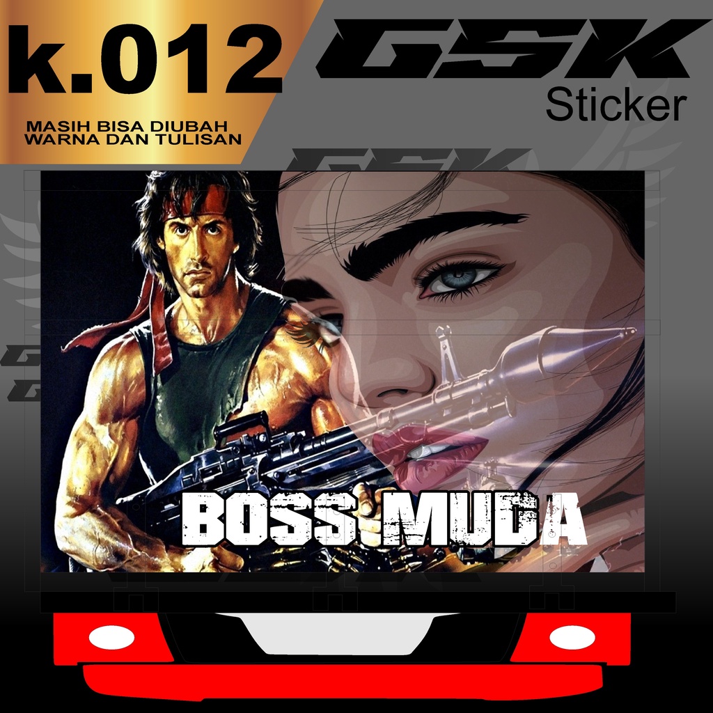 Stiker Decal Bak Belakang Truk Canter Stiker Bak Truk Giga Stiker Decal Bak k.012