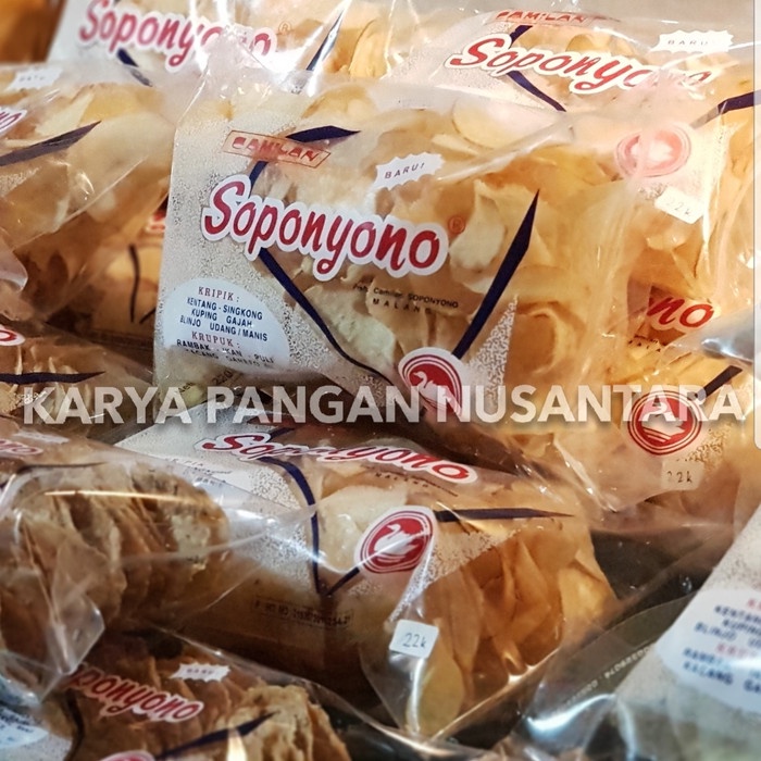 

TERLARIS Keripik Singkong Soponyono Original/ Kripik Singkong Soponyono Malang - Kardus Bubble