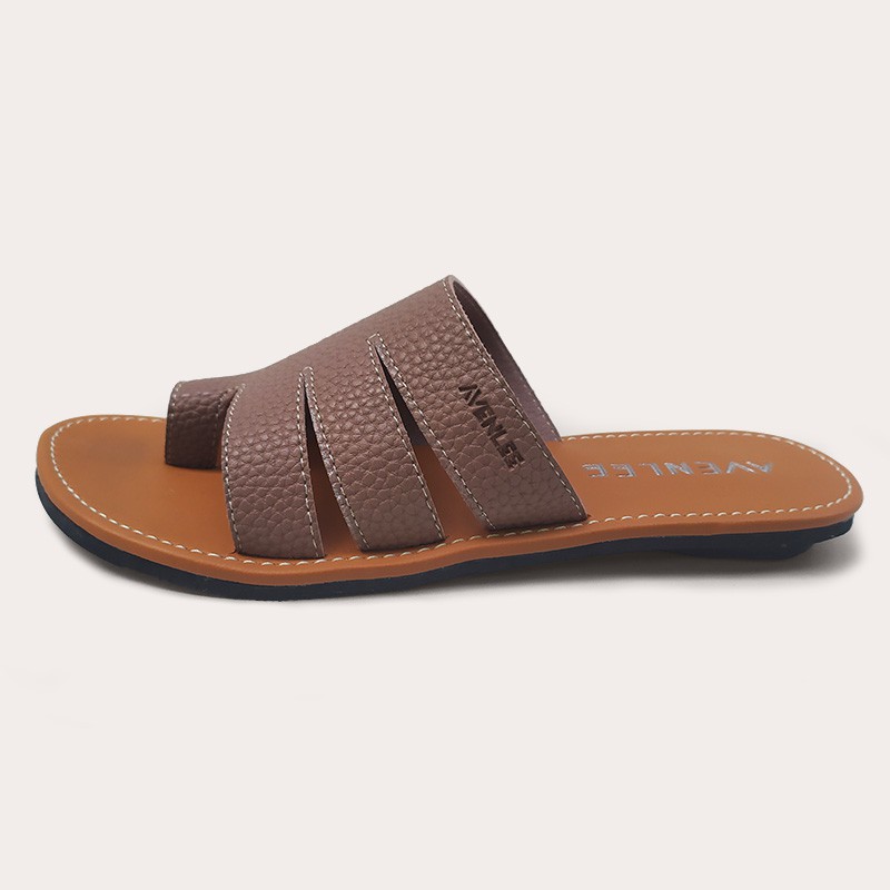 Sandal Wanita Jepit Jempol Papirut Motif Kulit Jeruk Sol Karet Anti Licin Avenlee Iris-6