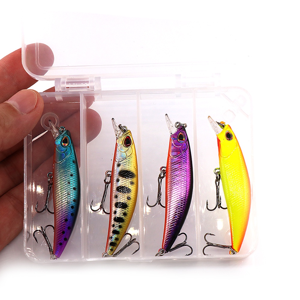 Umpan Casting 5g/6.5cm Fishing Sinking Minnow Lure Umpan Ikan Alat Pancing Kail Plastic Bait Umpan Mancing