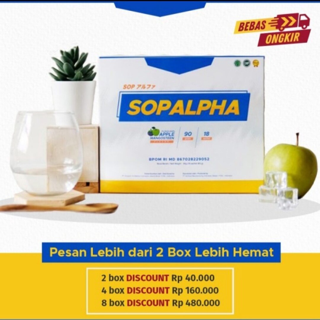 SOPAlpha BIOBOOST ORIGINAL (18 Sachet) Booster Kesehatan Vitamin