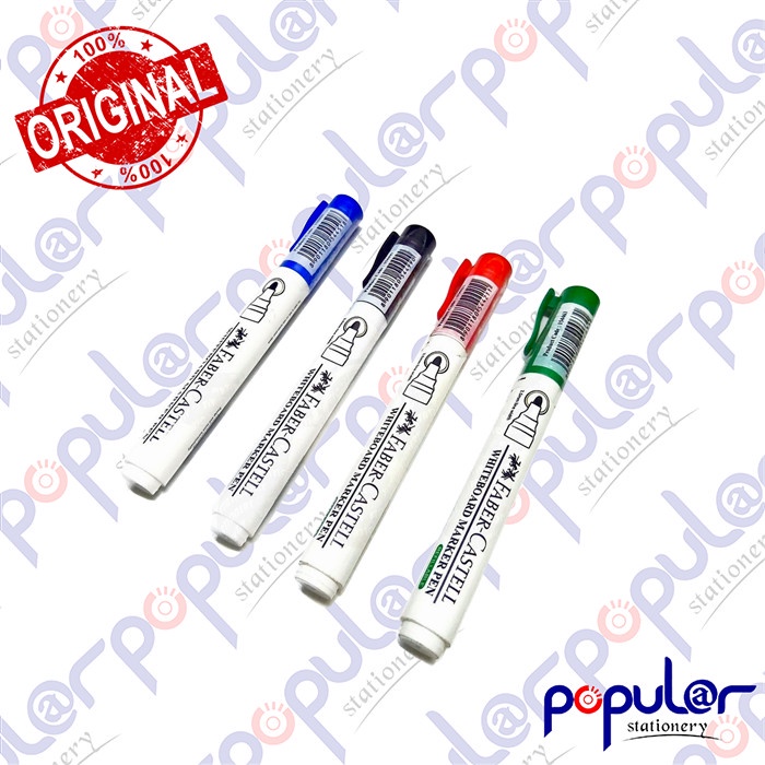 

Spidol Faber Castell White Board - Hitam / Biru / Merah