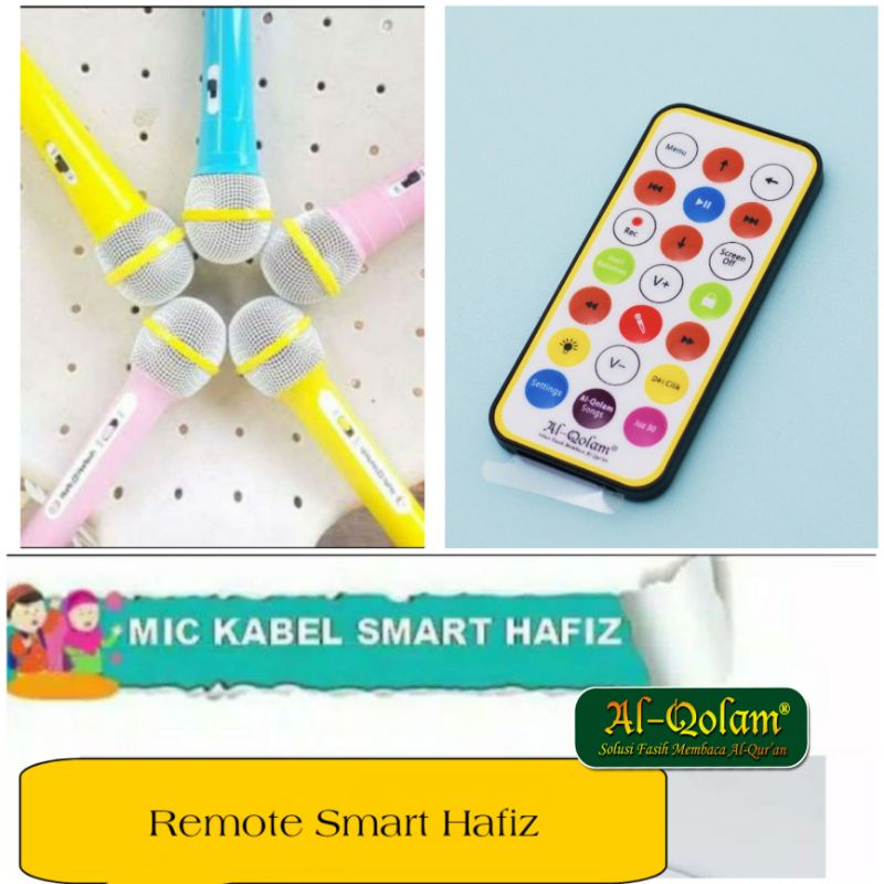 Mic dan Remote smart Hafiz satuan Ori Alqolam dan mic wireless