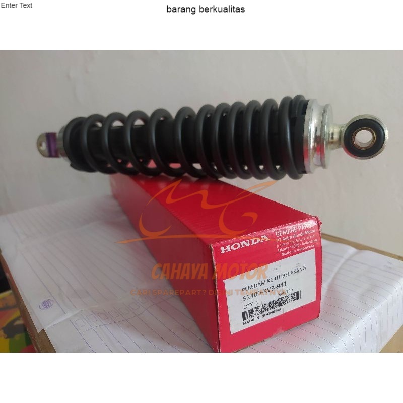Skok Belakang / Shock Breaker AHM Honda Vario 110 125 Techno FI Beat - KVB