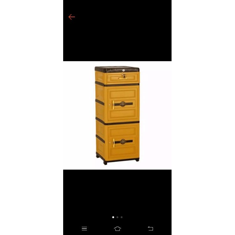 Lemari plastik napolly 1 laci 2pintu