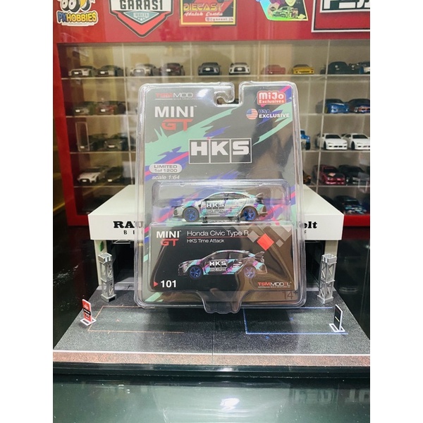 Mini GT Honda Civic Type R HKS Time Attack Chase Mijo Exclusive